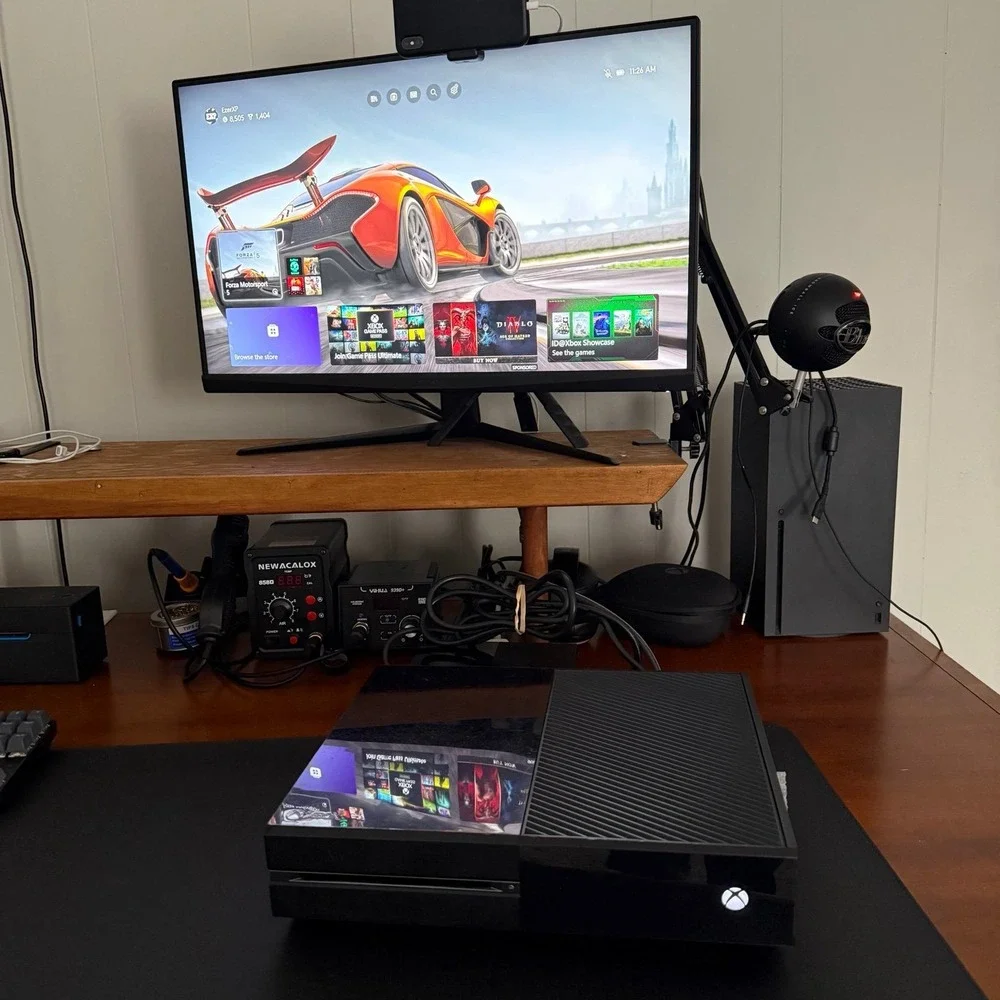 Xbox One Black Console Model 1540 - Cleaned, Tested & Working